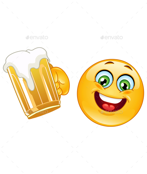 Emoticon with Beer