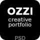OZZI - Creative Portfolio PSD Template - ThemeForest Item for Sale