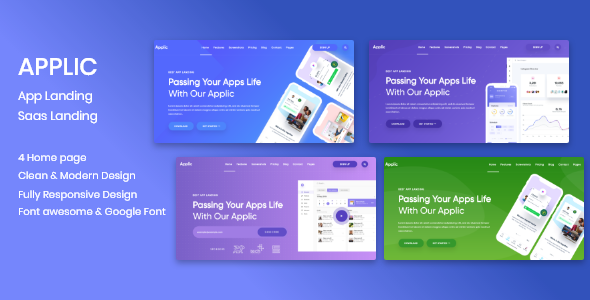 Applic - App Landing Page HTML Template