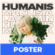 Humanis Swiss Style Artist Flyer / Poster Template - GraphicRiver Item for Sale