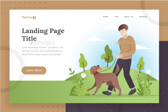 Pet Care Landing Page