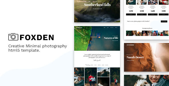Foxden - Photography Portfolio Template