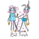 Card with Best Friends - GraphicRiver Item for Sale