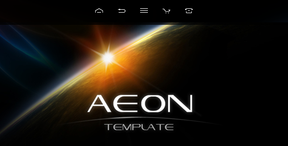 1 aeon template preview.  large preview - AEON Futuristic Template for Joomla!