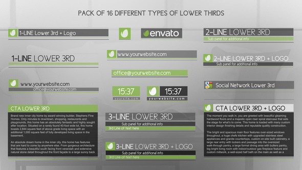 Discreet Simple And Modern Lower Thirds Package alt