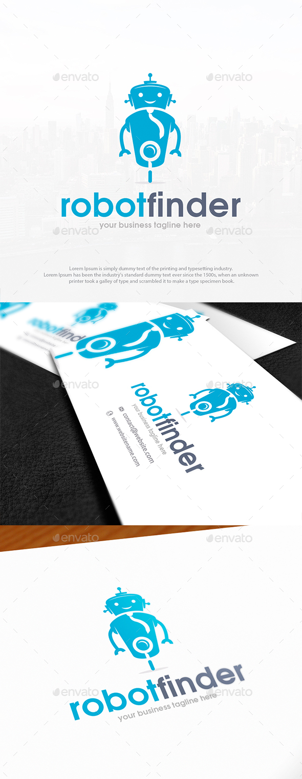 Robot Finder Logo Template