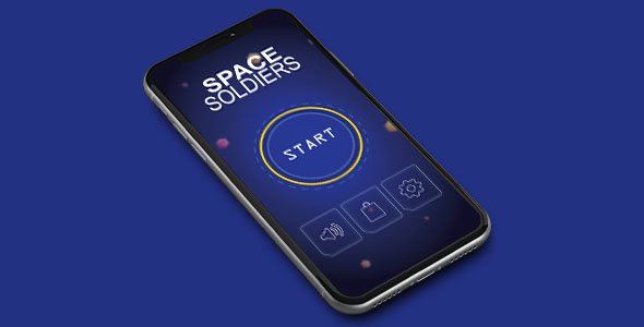 SPACE SOLDIEAR WITH ADMOB - ANDROID STUDIO & ECLIPSE FILE
