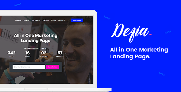 Defia - All In One Marketing Landing Page