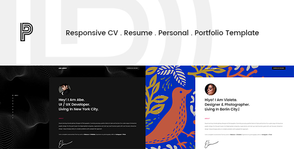 Penelope - Responsive CV / Resume / Personal / Portfolio Template