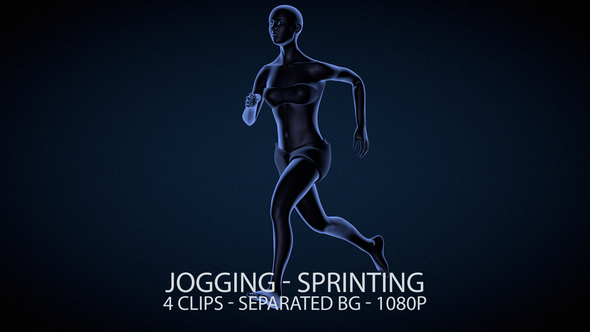 Running Female Jogging and Sprinting alt