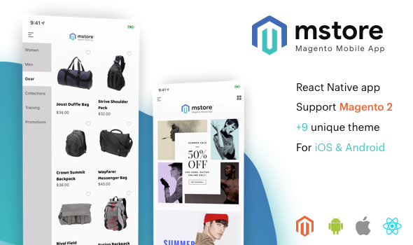 MStore Magento - the complete react native app for Magento 2