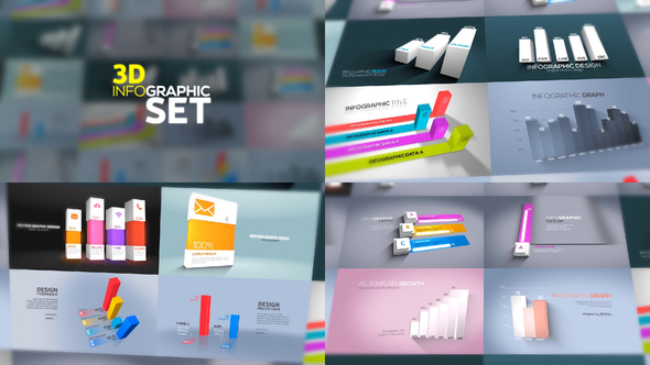 3D Infographics Set alt