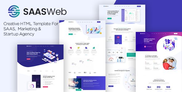 Saasweb - Saas &Startup HTML Template