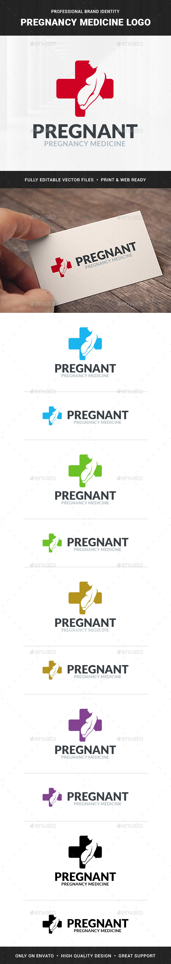 Pregnancy Medicine Logo Template