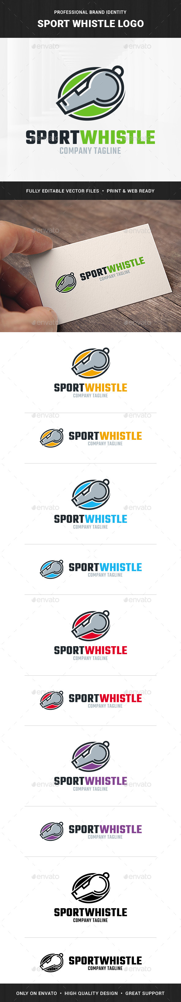 Sport Whistle Logo Template