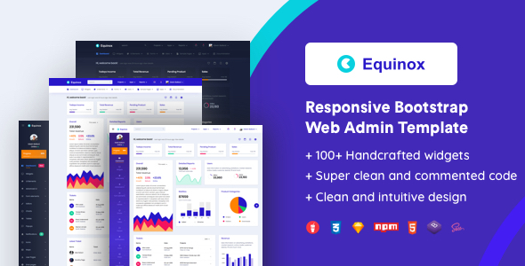 Equinox Responsive Bootstrap Admin Template