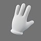 Cartoon Glove Hands Low Poly – 4 fingers - 3DOcean Item for Sale