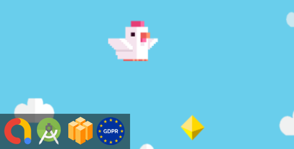 Fly Chicken - Android Studio + Buildbox Template + Admob + GDPR + API 27 + Eclipse
