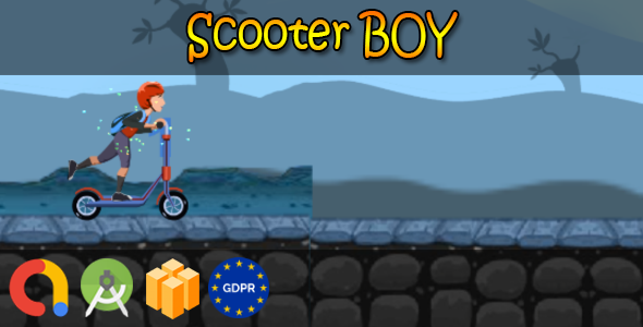 Kettler Scooter boy - Android Studio + Buildbox Template + Admob + GDPR + API 27 + Eclipse