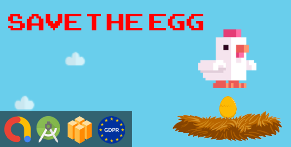 Save Egg - Android Studio + Buildbox Template + Admob + GDPR + API 27 + Eclipse