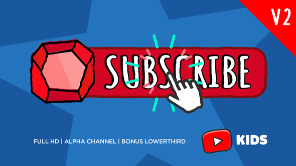 Youtube KIDS Subscribe Button