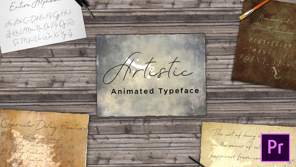 Artistic Animated Handwriting Font
