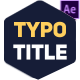 Typography Titles - VideoHive Item for Sale
