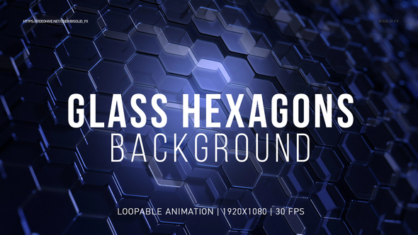 Glass Hexagon Background