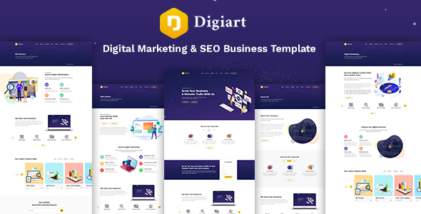 Digiart - Digital Agency  PSD Template