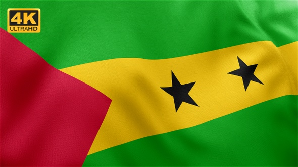 Sao Tome and Principe Flag - 4K