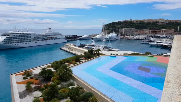 Exotic Garden and Swimming Pool on Hotel Roof