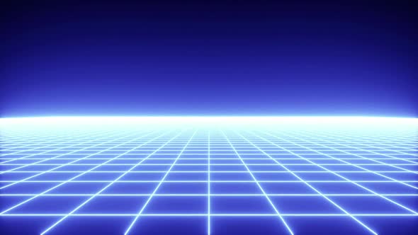 4k Retrowave Grid Loop