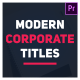 Modern Corporate Titles - VideoHive Item for Sale
