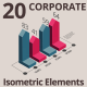 20 Isometric Corporated Elements - VideoHive Item for Sale