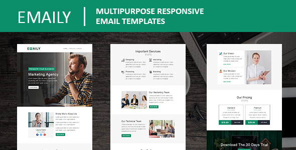 Emaily - Multipurpose Responsive Email Template With Online StampReady Builder Access