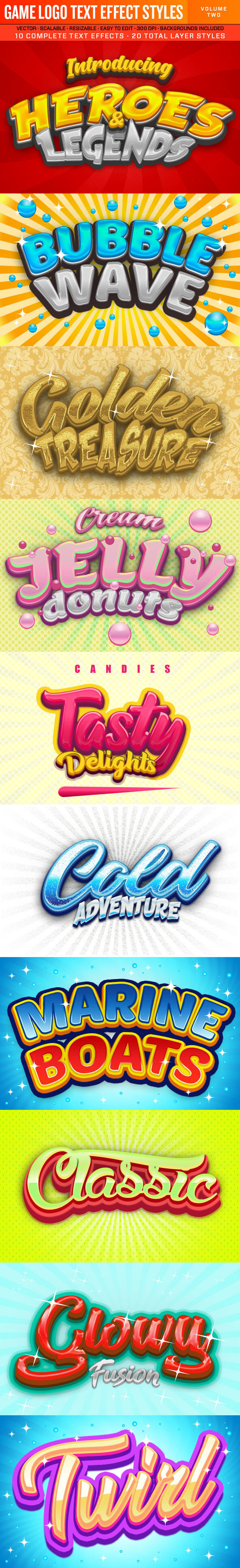Game Logo Text Effect Styles 2