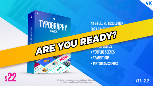 Typography Pack PRO | FCPX or Apple Motion alt