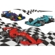 Racing Cars on the Background - GraphicRiver Item for Sale
