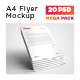 A4 Flyer Mockup Mega Pack - GraphicRiver Item for Sale