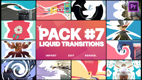Liquid Transitions Pack 07 | Premiere Pro Motion Graphics Template