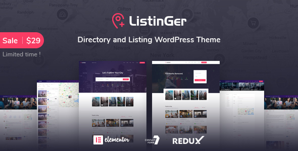 Listinger - Directory & Listing WordPress Theme