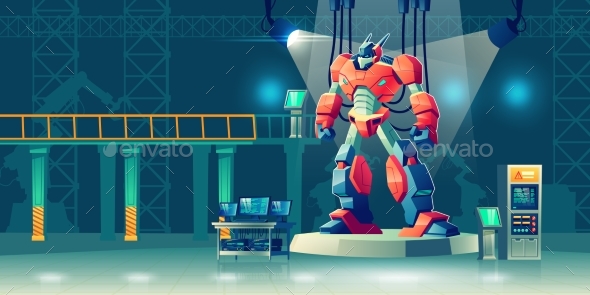 Battle Robot Transformer in Science Laboratory