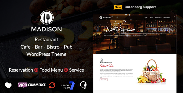 Madison | WordPress Restaurant Theme
