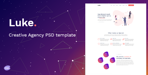 Luke - Creative digital agency PSD Template