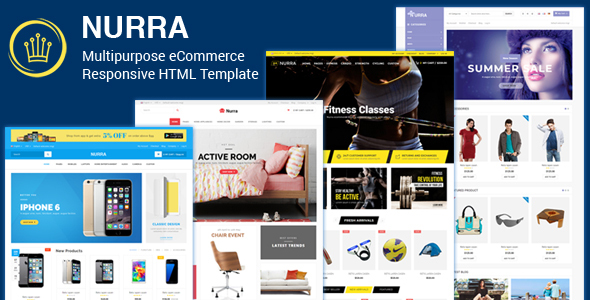 Nurra - Electronics, Furniture, Gym & Fashion Store Multipurpose Responsive HTML template