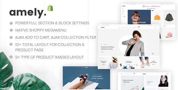 Amely - Clean & Modern Shopify Theme