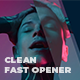 Clean Fast Opener / Intro - VideoHive Item for Sale