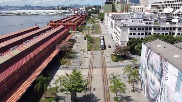 Summer travel at Rio de Janeiro Brazil. Landmark of coast city. Tropical travel