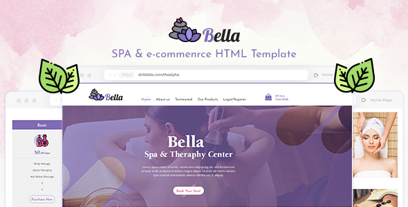 Bella - Spa & E-commerce HTML Template