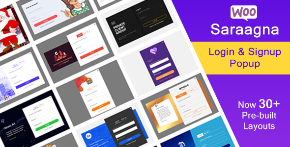 Saraggna | WooCommerce Login - Registration Popup Plugin